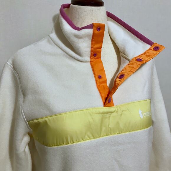 Cotopaxi NWT Ivory Teca Fleece Pullover Jacket Women Various - Picture 3 of 11